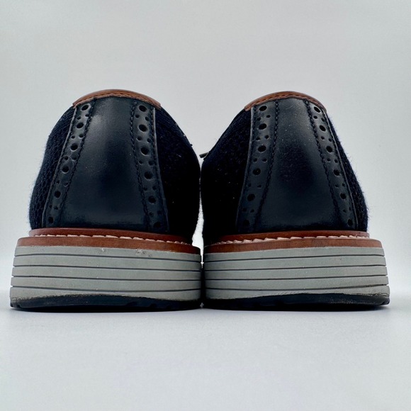 EUC‎ Johnston & Murphy XC4 TRUFOAM Prentiss Knit Black Dress Shoes Mens 10.5M main image 7